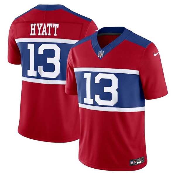 Men & Women & Youth New York Giants #13 Jalin Hyatt Century Red Alternate Vapor F.U.S.E. Limited Football Stitched Jersey->new york giants->NFL Jersey